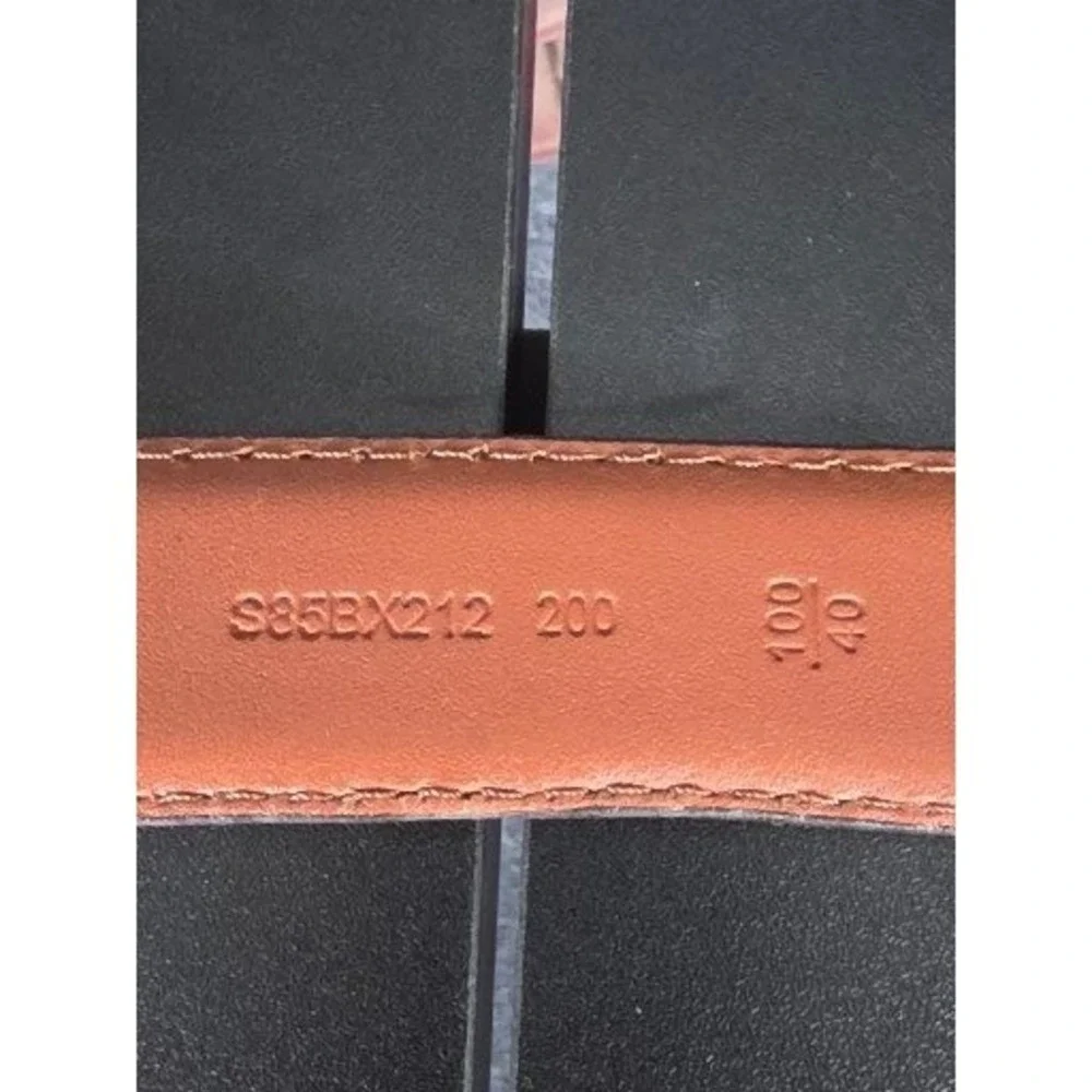 Cremieux Mens‎ Italian Full Grain Leather Belt Brown Sz 40 Dress Casual Workwear